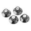 Fender 72 Telecaster Custom Knobs (4) In Black -Musical Instrument Store 0054521049