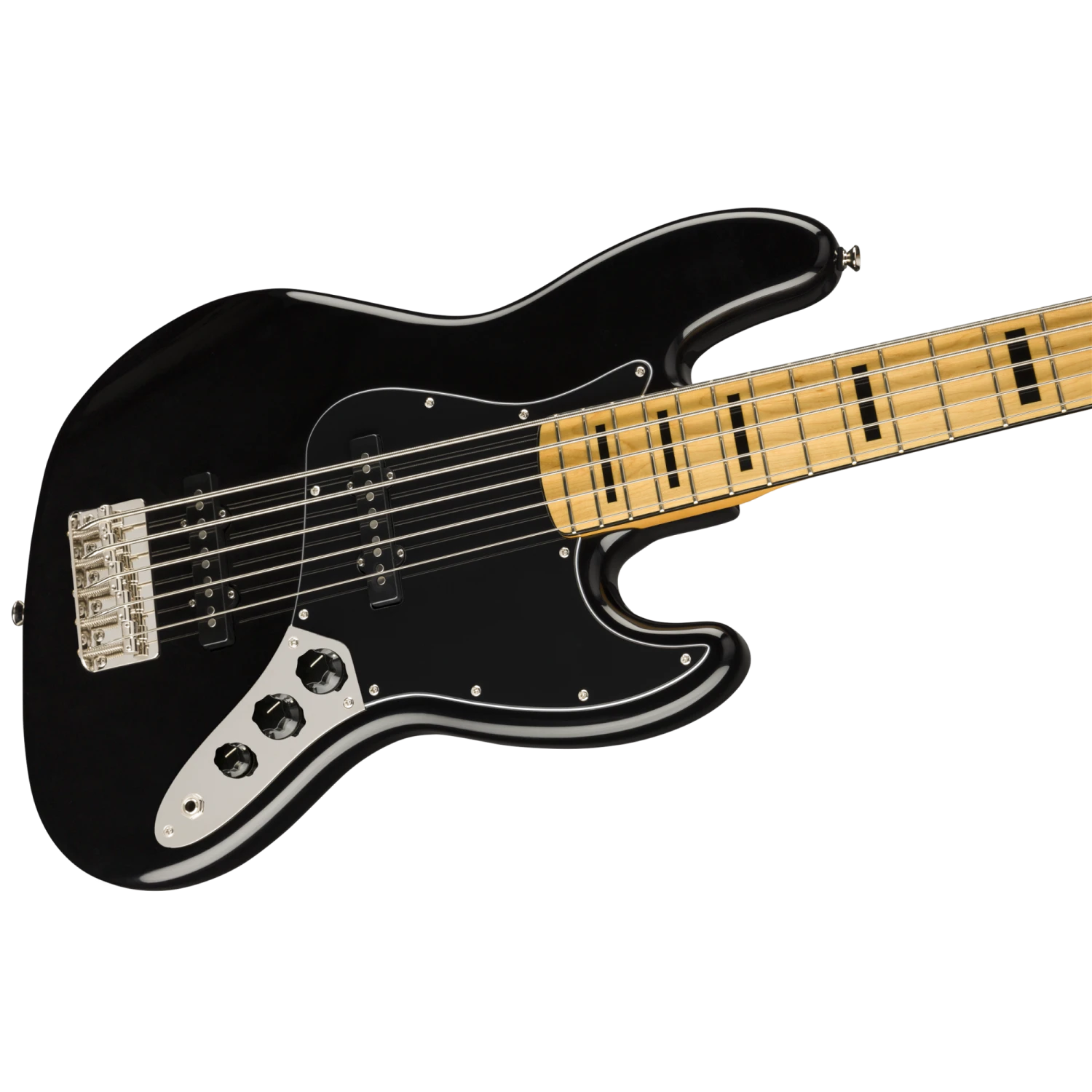 Squier Classic Vibe '70s Jazz Bass V, Maple Fingerboard, Black 6 Squier Classic Vibe '70s Jazz Bass V, Maple Fingerboard, Black - Image 4