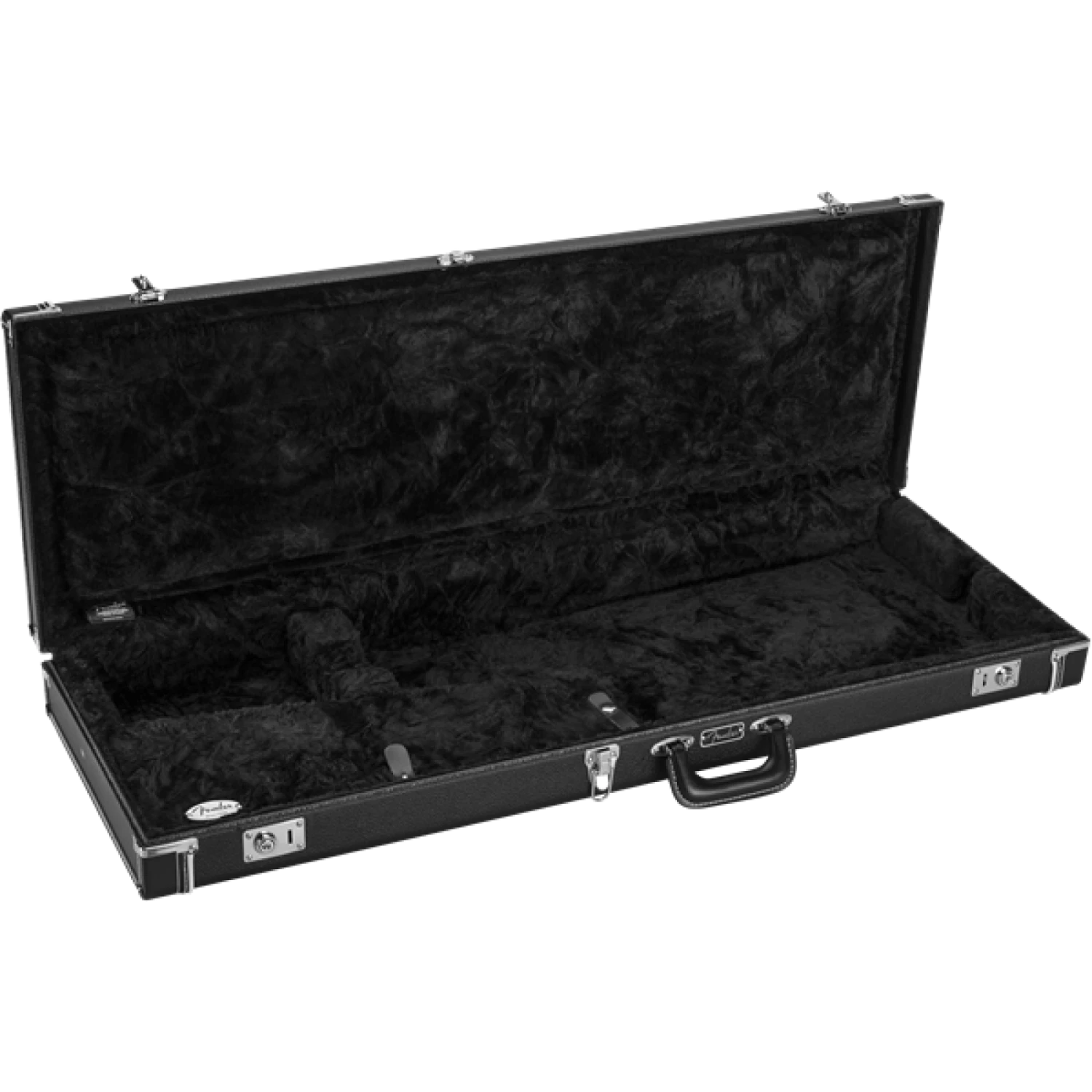 Fender - Classic Series Wood Case - Strat/Tele - Black 4 Fender - Classic Series Wood Case - Strat/Tele - Black - Image 2