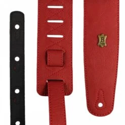 Basso Vegan Leather Guitar Strap - Crimson Red -Musical Instrument Store 18082019091740