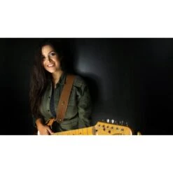 Basso Vegan Leather Guitar Strap - Whiskey Brown -Musical Instrument Store 26102019105840