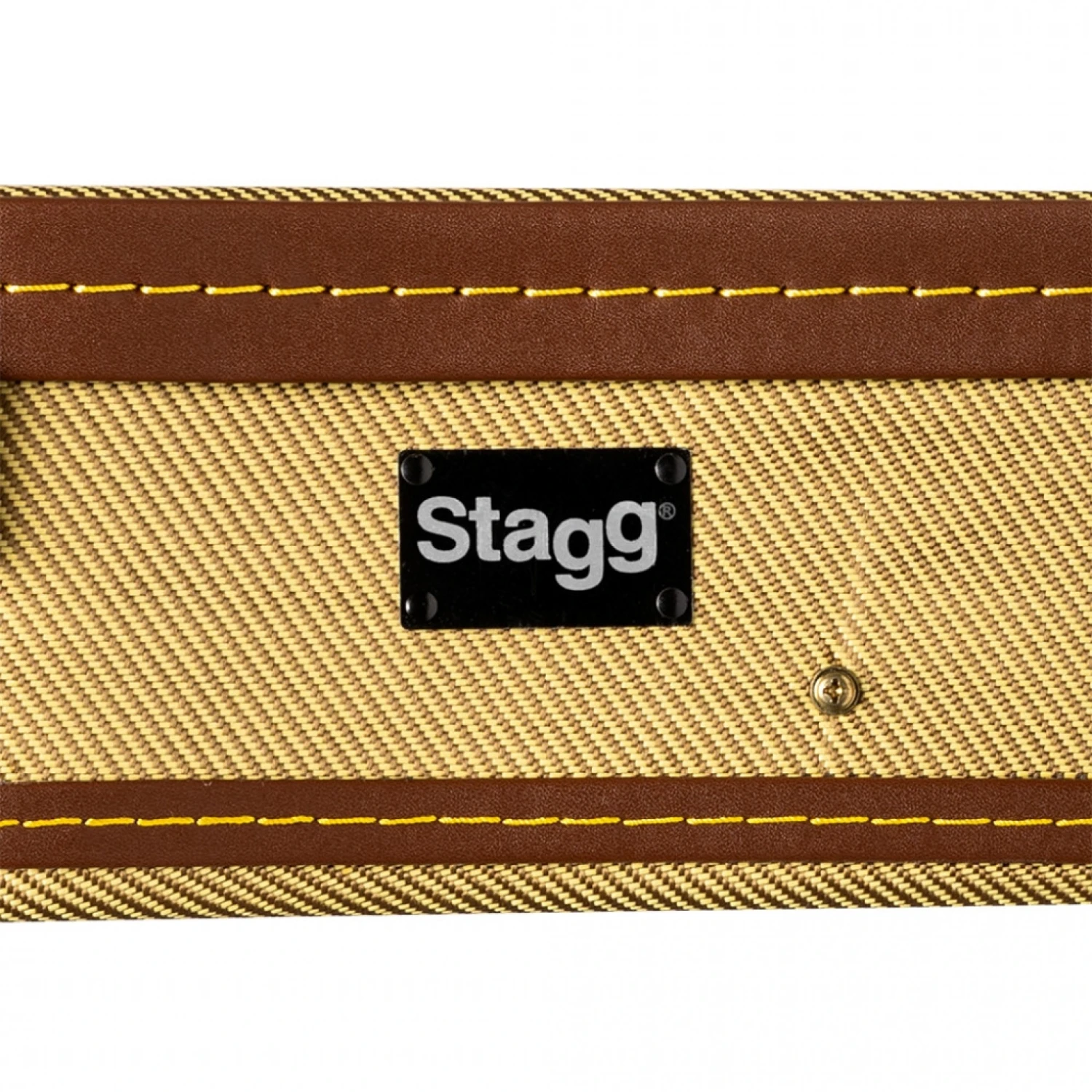 Stagg - Vintage-Style Series Gold Tweed Deluxe Hardshell Case For Concert Ukulele 5 Stagg - Vintage-Style Series Gold Tweed Deluxe Hardshell Case For Concert Ukulele - Image 3