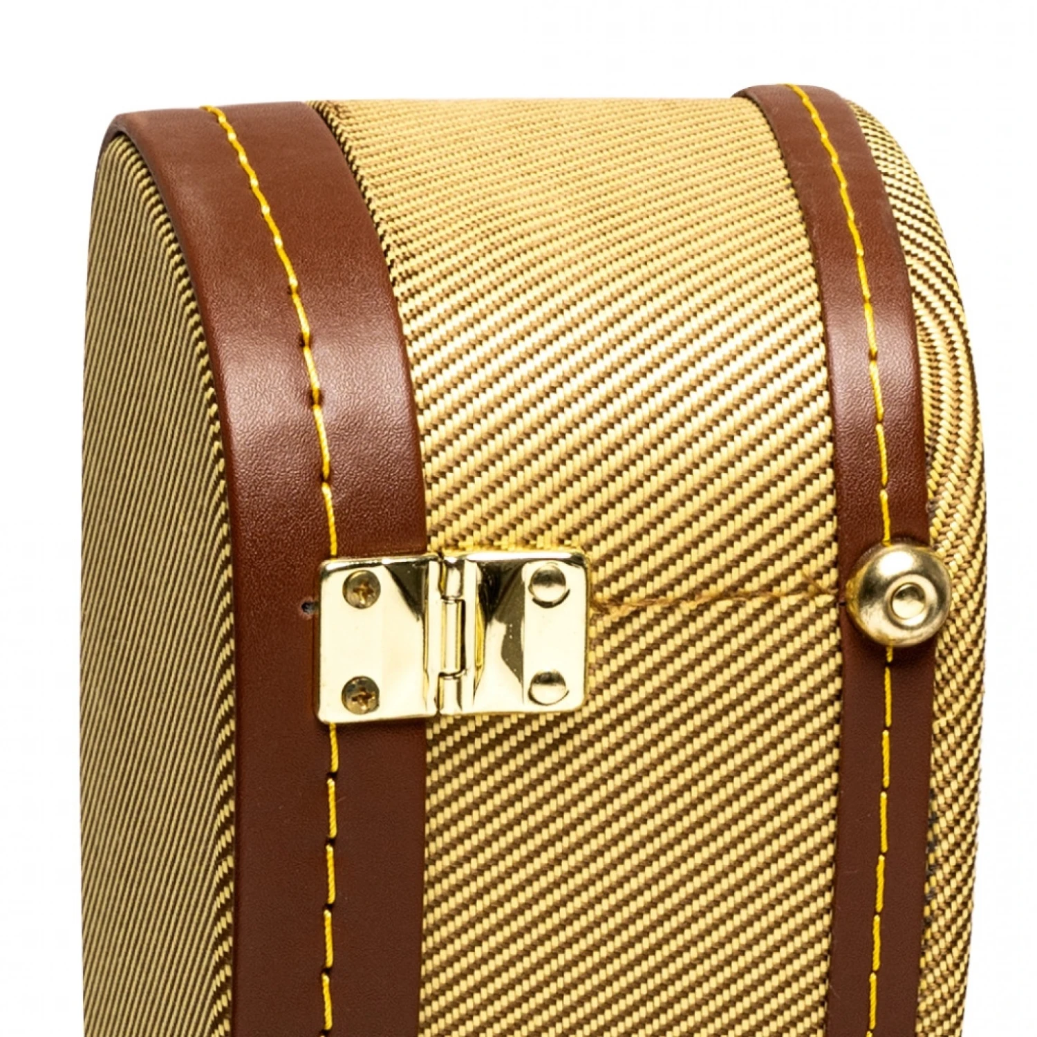 Stagg - Vintage-Style Series Gold Tweed Deluxe Hardshell Case For Concert Ukulele 6 Stagg - Vintage-Style Series Gold Tweed Deluxe Hardshell Case For Concert Ukulele - Image 4