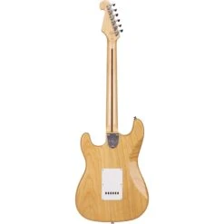 SX Ash Series ASH2R Strat Style Electric Guitar In Natural Ash -Musical Instrument Store 512b257417fba