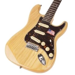 SX Ash Series ASH2R Strat Style Electric Guitar In Natural Ash -Musical Instrument Store 512b257419807