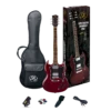 SX SG Style Electric Guitar Kit In Transparent Wine Red -Musical Instrument Store 53a00d1ae4986