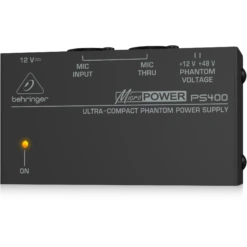 Behringer Micropower PS400 Phantom Power Supply -Musical Instrument Store 8850113626142