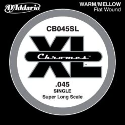 D'Addario CB045SL Chromes Bass Guitar Single String Super Long Scale .045