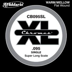 D'Addario CB095SL Chromes Bass Guitar Single String Super Long Scale .095