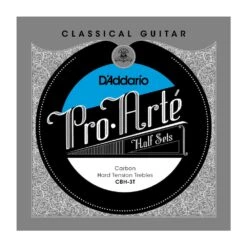 D'Addario CBH-3T Pro-Arte Carbon Classical Guitar Half Set Hard Tension