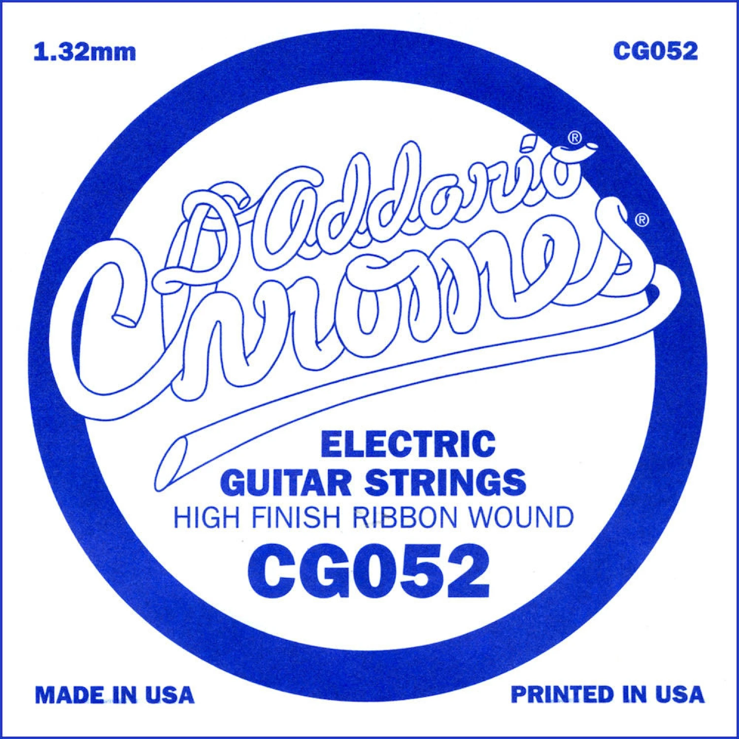 D'Addario CG052 Flat Wound Electric Guitar Single String .052 3 D'Addario CG052 Flat Wound Electric Guitar Single String .052