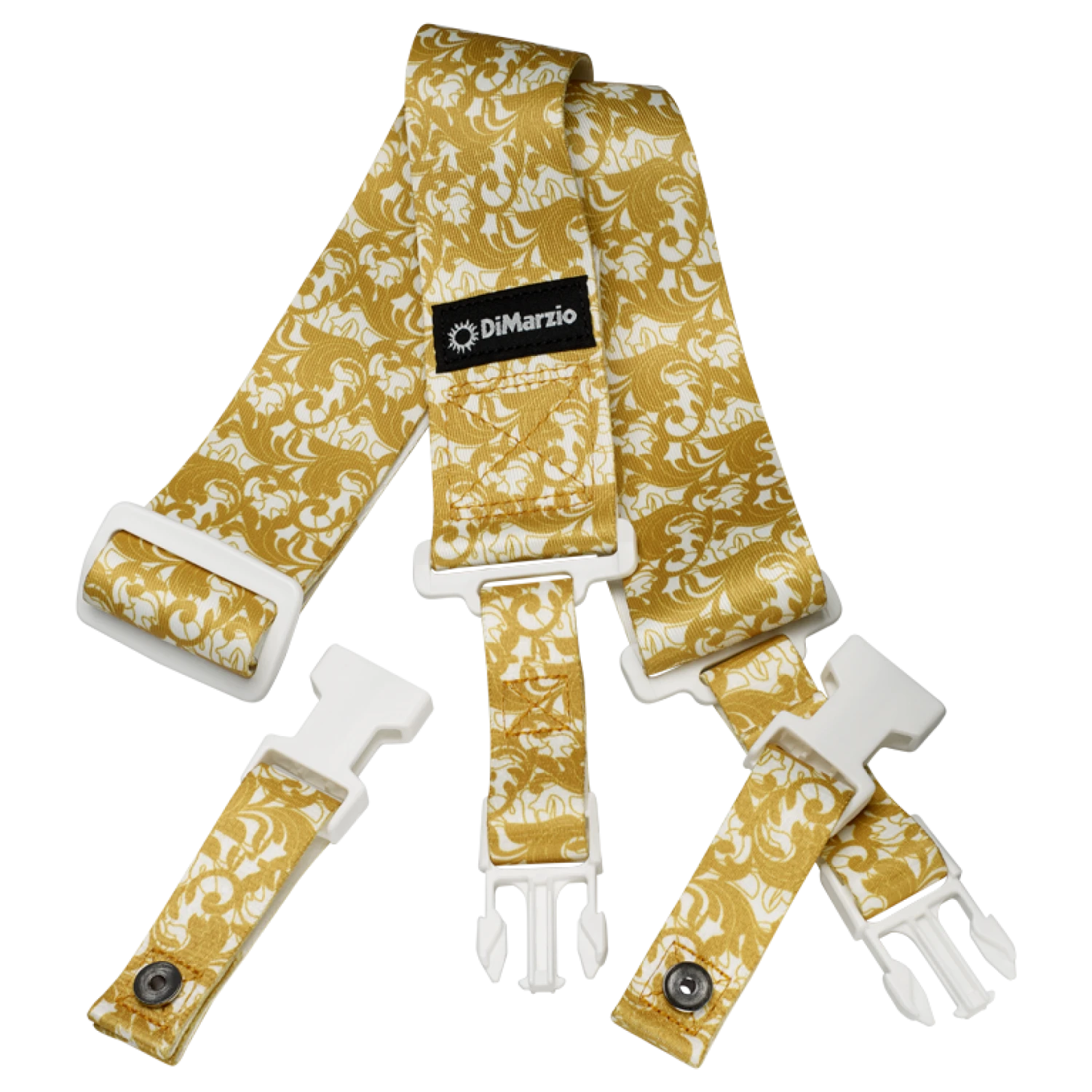 DiMarzio - DD2251 Artist Series Steve Vai UtoPIA 2 Inch Nylon Cliplock Strap. UtoPIA White And Gold. 3 DiMarzio - DD2251 Artist Series Steve Vai UtoPIA 2 Inch Nylon Cliplock Strap. UtoPIA White And Gold.