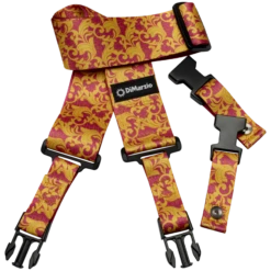 DiMarzio - DD2252 Artist Series Steve Vai UtoPIA 2 Inch Nylon Cliplock Strap. UtoPIA Pink And Gold.