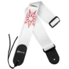 DiMARZIO - DD3149 Artist Series Jim Root #4 White 2 Inch Nylon Strap. White With Red Nonagram. -Musical Instrument Store DD3149.png