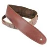 DSL Straps - GES25-16-2 2.5" Padded Suede Maroon/Brown Guitar Strap -Musical Instrument Store GES25 16 2.jpg