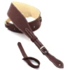 DSL Straps - GET25-16-3 2.5" Buckle Slender Maroon/Beige Guitar Strap -Musical Instrument Store GET25 16 3.gif