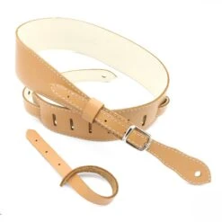 DSL Straps - GET25-18-3 2.5" Buckle Slender Tan/Beige Guitar Strap