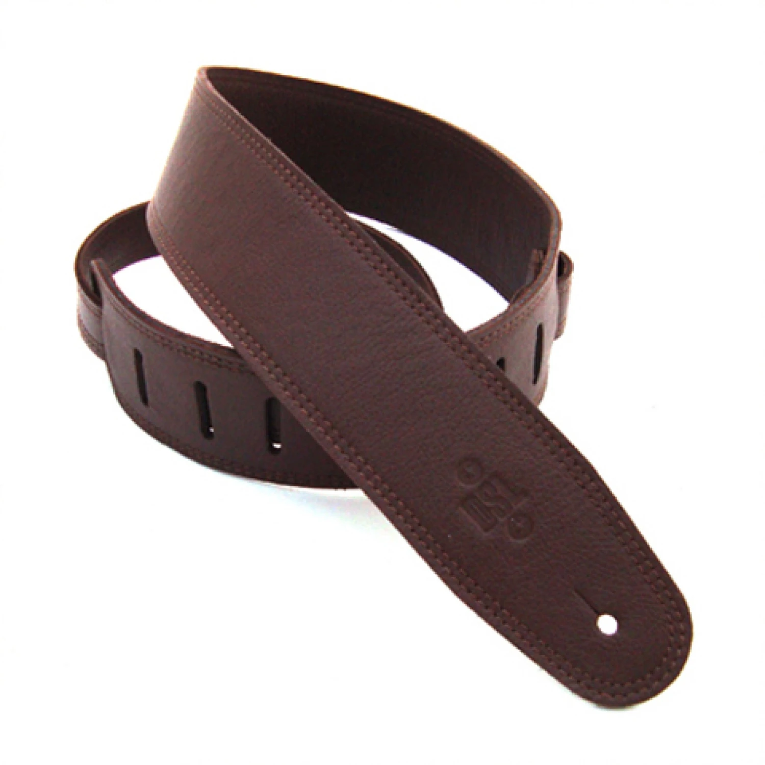 DSL Straps - GLG25-BROWN 2.5" Triple Garment Brown/Brown Guitar Strap 3 DSL Straps - GLG25-BROWN 2.5" Triple Garment Brown/Brown Guitar Strap