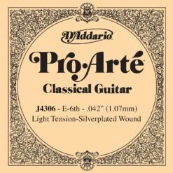 D'Addario J4306 Pro-Arte Nylon Classical Guitar Single String Light Tension Sixth String