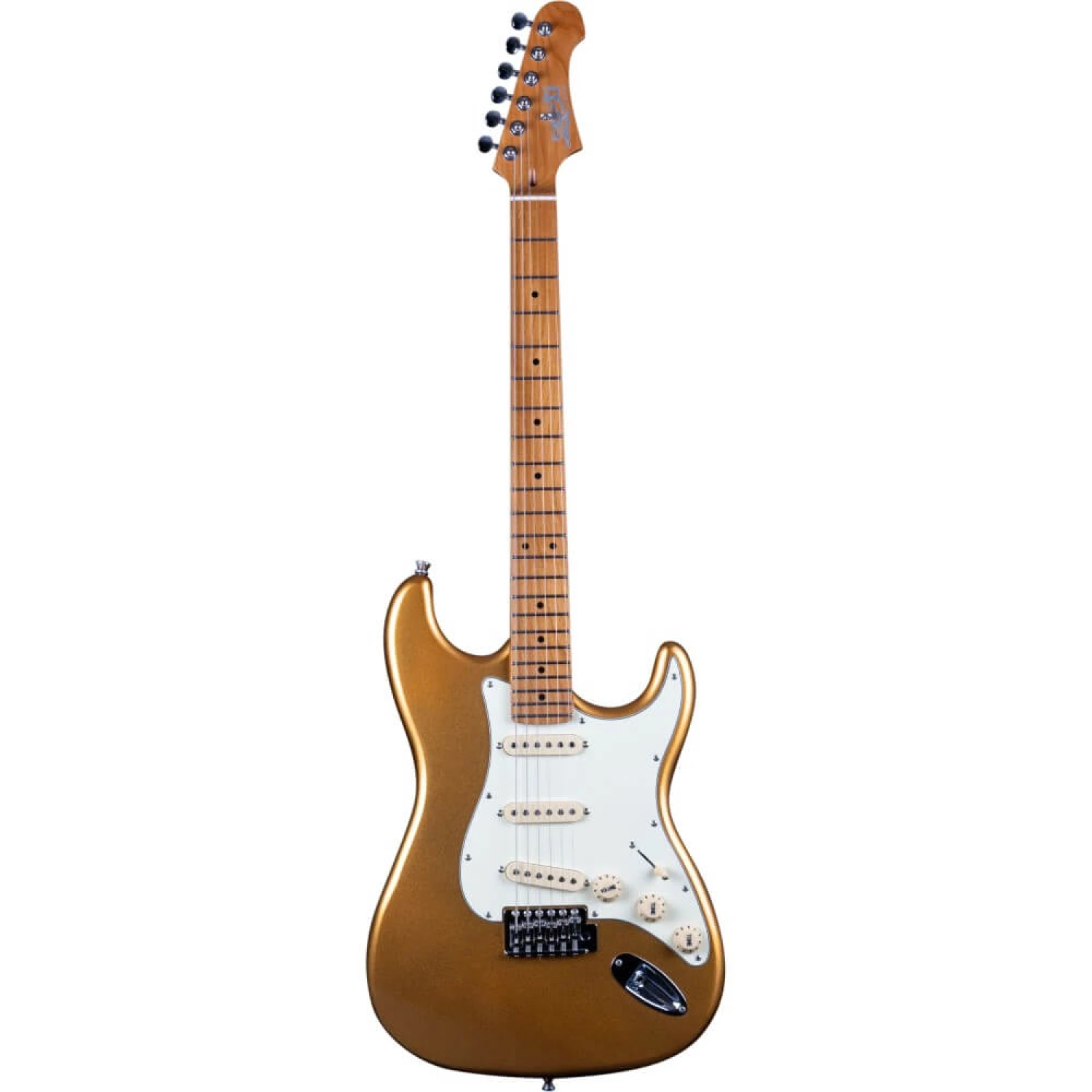 Jet JS-300 SSS Electric Guitar With Maple Fretboard – Gold 3 Jet JS-300 SSS Electric Guitar With Maple Fretboard – Gold