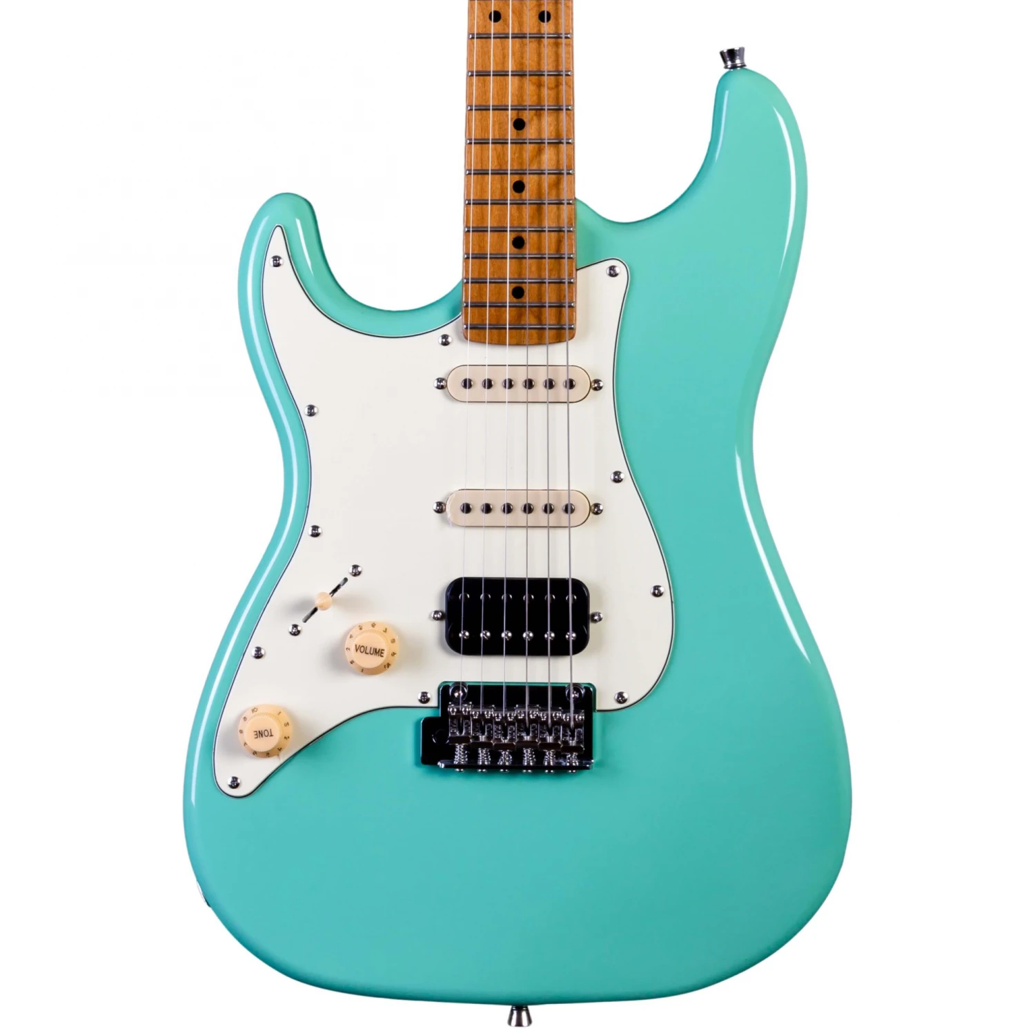 Jet JS-400 HSS Left-Handed Electric Guitar With Maple Fretboard – Sea Foam Green 4 Jet JS-400 HSS Left-Handed Electric Guitar With Maple Fretboard – Sea Foam Green - Image 2
