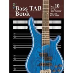 Progressive Manuscript Book 10 Bass Tab. 48-Pages/Bass Tab Lines/Blank Fretboards