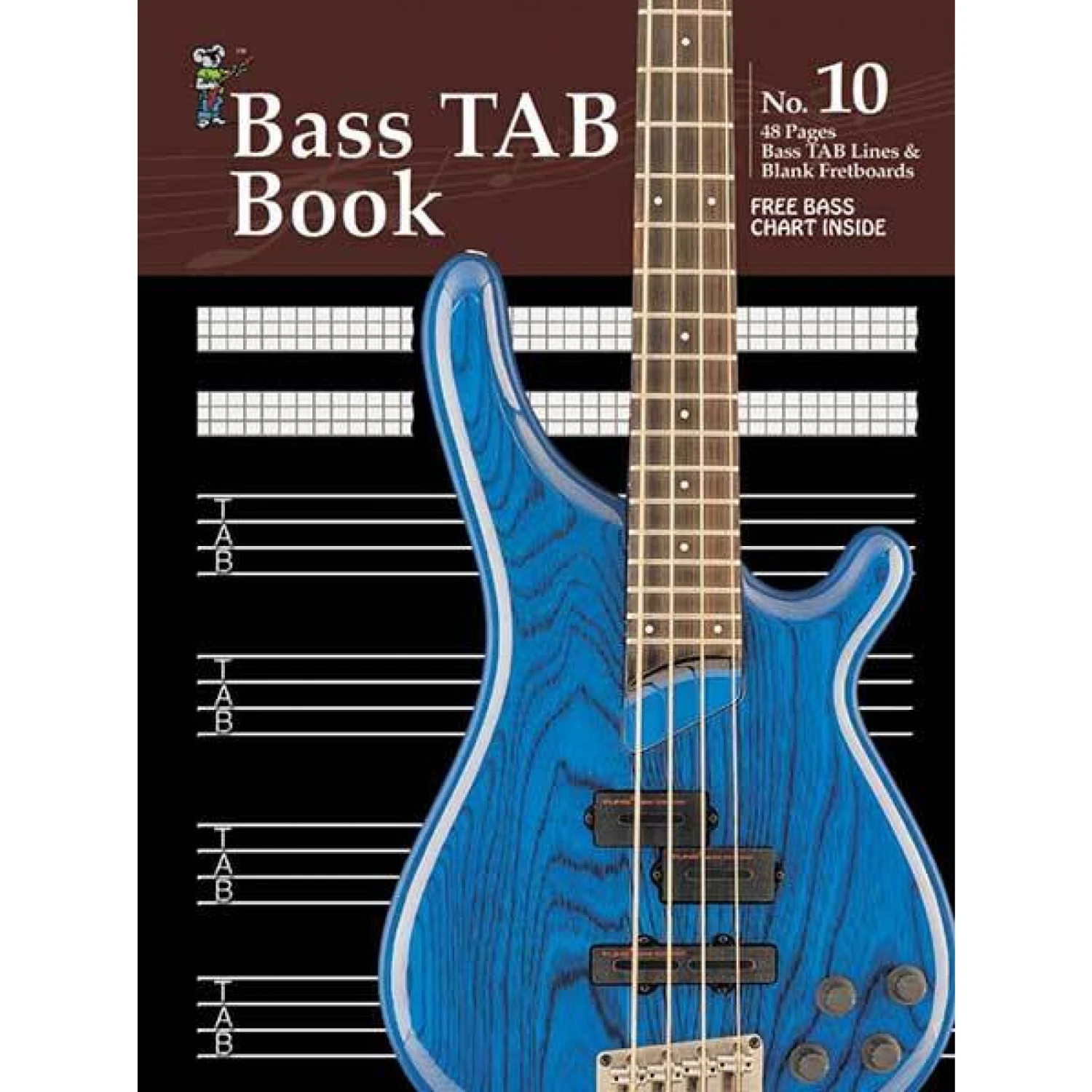 Progressive Manuscript Book 10 Bass Tab. 48-Pages/Bass Tab Lines/Blank Fretboards 3 Progressive Manuscript Book 10 Bass Tab. 48-Pages/Bass Tab Lines/Blank Fretboards
