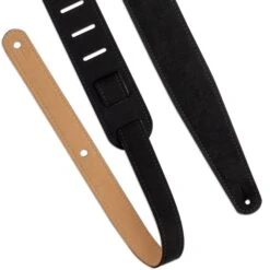 LM - LMX377 Vegan Guitar Strap Black.
