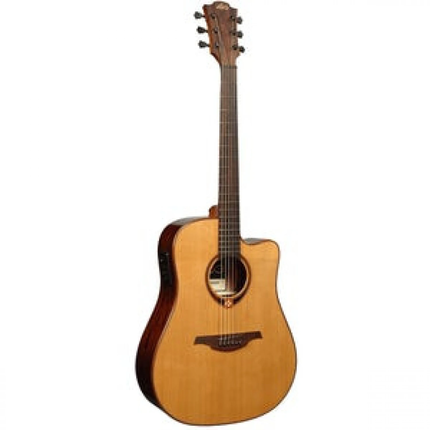 Lag Tramontane 118 T118DCE Acoustic Guitar Dreadnought Solid Cedar Top W/ Pickup 4 Lag Tramontane 118 T118DCE Acoustic Guitar Dreadnought Solid Cedar Top W/ Pickup - Image 2
