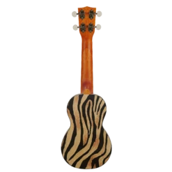 Mahalo MA1ZE - Soprano Ukulele. "ZEBRA" -Musical Instrument Store MA1ZE back.png