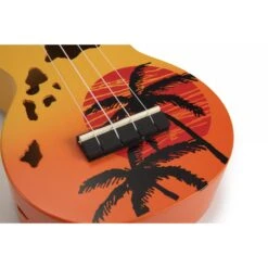 Mahalo MD1HAORB - Soprano Ukulele - Hawaii - Orange Burst 18 Mahalo MD1HAORB - Soprano Ukulele - Hawaii - Orange Burst -Musical Instrument Store MD1HAorb bridge.jpg