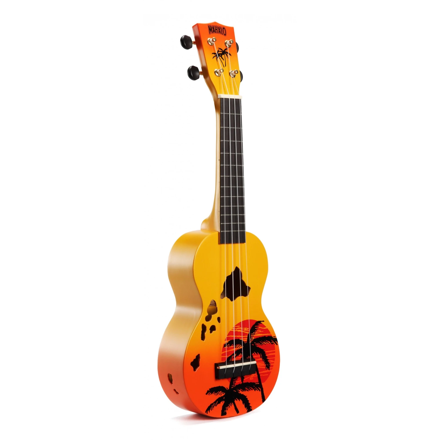 Mahalo MD1HAORB - Soprano Ukulele - Hawaii - Orange Burst 6 Mahalo MD1HAORB - Soprano Ukulele - Hawaii - Orange Burst - Image 4