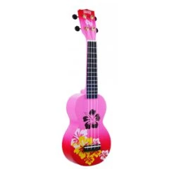 Mahalo MD1HBRDB - Soprano Ukulele - Hibiscus - Red Burst -Musical Instrument Store MD1HBRDB 2.jpg