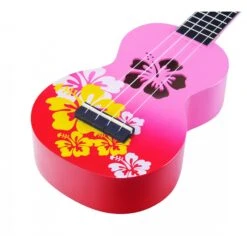 Mahalo MD1HBRDB - Soprano Ukulele - Hibiscus - Red Burst -Musical Instrument Store MD1HBrdb body.jpg
