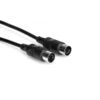 Hosa - MID-301BK - MIDI Cable, 5-pin DIN To Same, 1 Ft -Musical Instrument Store MID 300BK RGB 1800.jpg