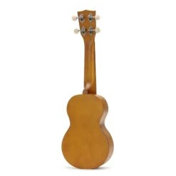 Mahalo MK1TBRK - Soprano Ukulele - Learn 2 Play Pack - Transparent Brown -Musical Instrument Store MK1tbr back right.jpg