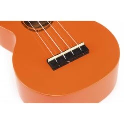 Mahalo MR1OR Soprano Ukulele In Orange -Musical Instrument Store MR1or bridge.jpg