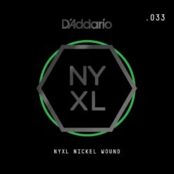 D'Addario NYXL Nickel Wound Electric Guitar Single String .033