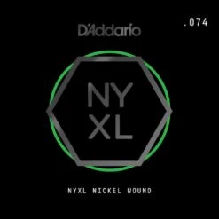 D'Addario NYXL Nickel Wound Electric Guitar Single String .074