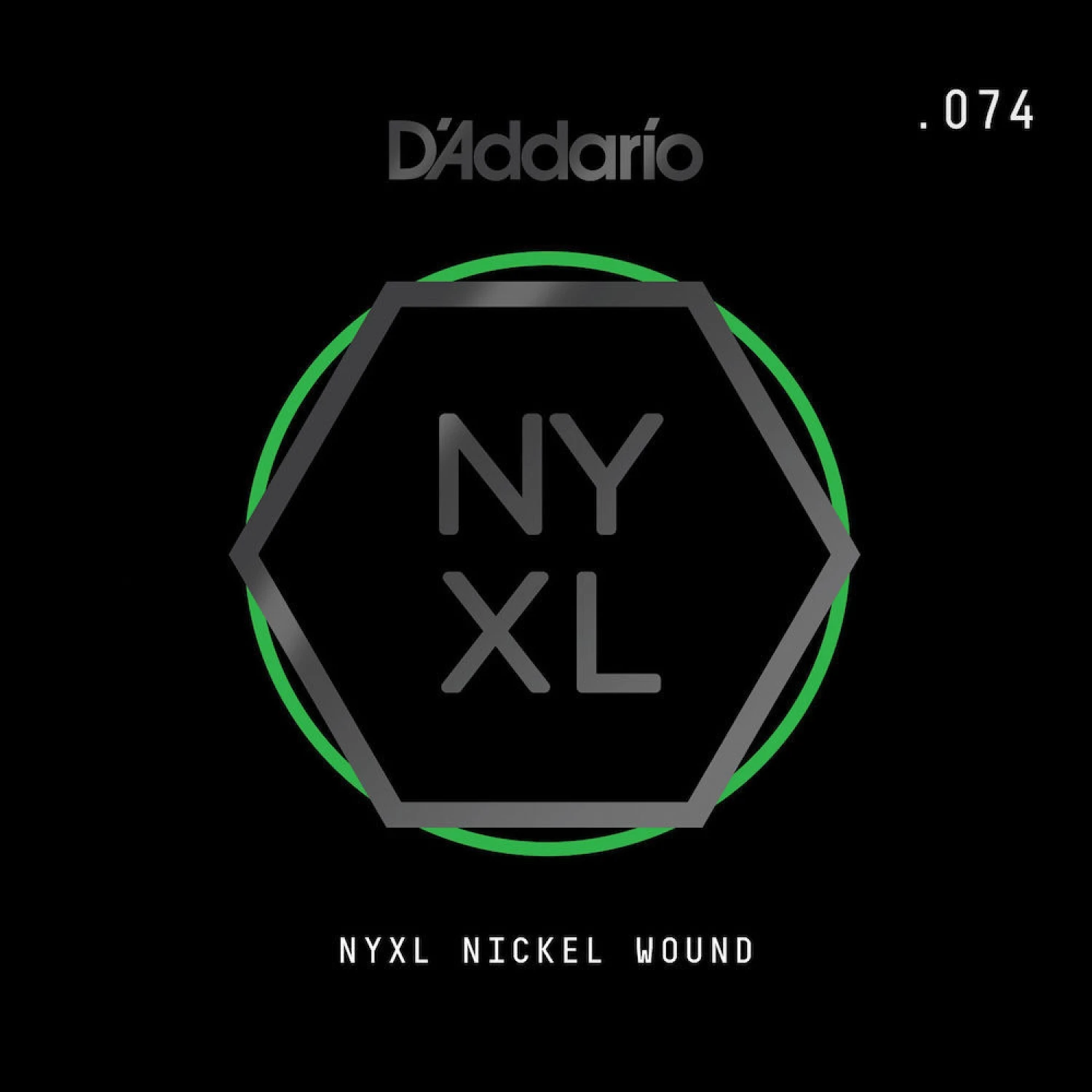 D'Addario NYXL Nickel Wound Electric Guitar Single String .074 3 D'Addario NYXL Nickel Wound Electric Guitar Single String .074