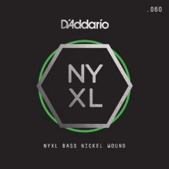 D'Addario NYXLB060 NYXL Nickel Wound Bass Guitar Single String Long Scale .060