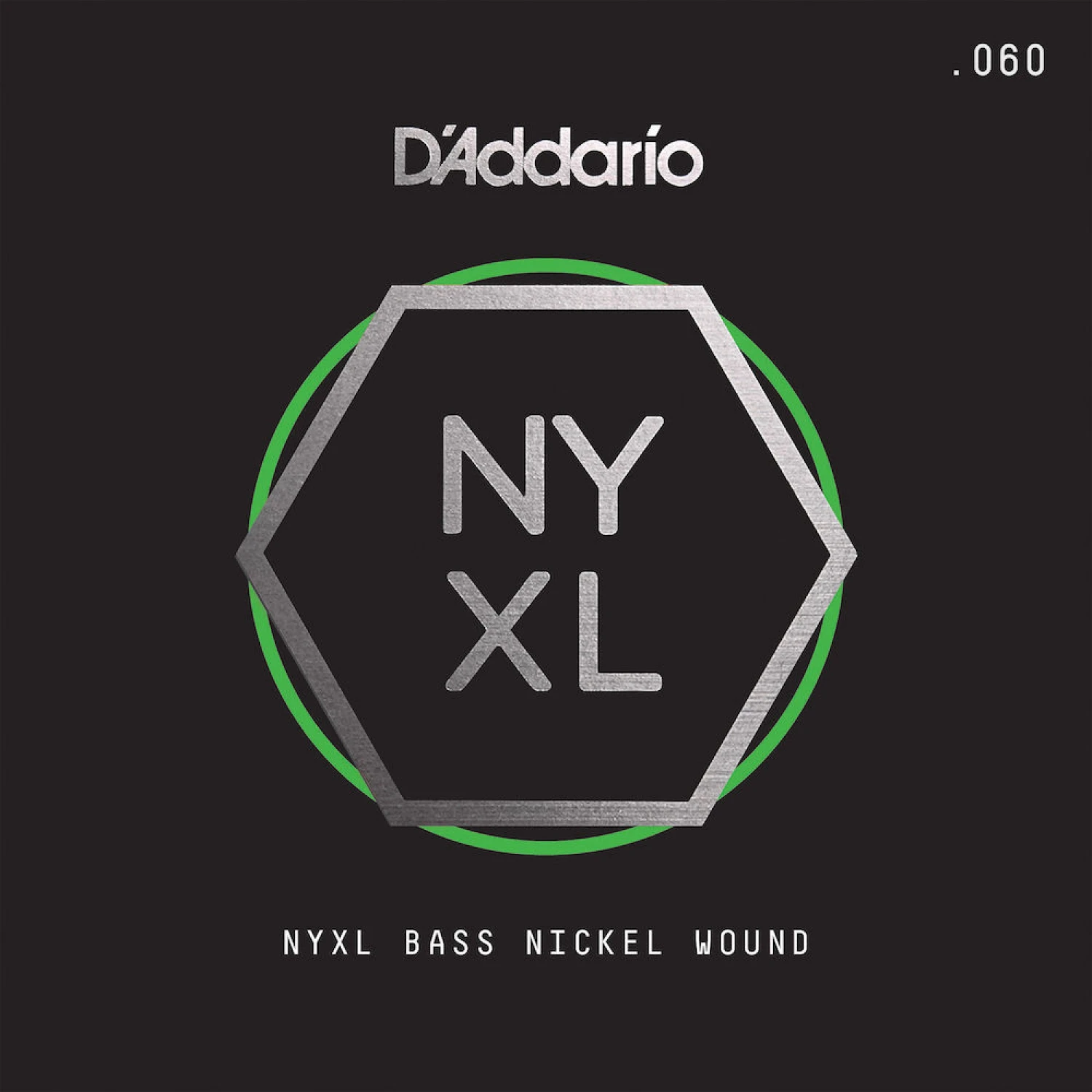 D'Addario NYXLB060 NYXL Nickel Wound Bass Guitar Single String Long Scale .060 3 D'Addario NYXLB060 NYXL Nickel Wound Bass Guitar Single String Long Scale .060