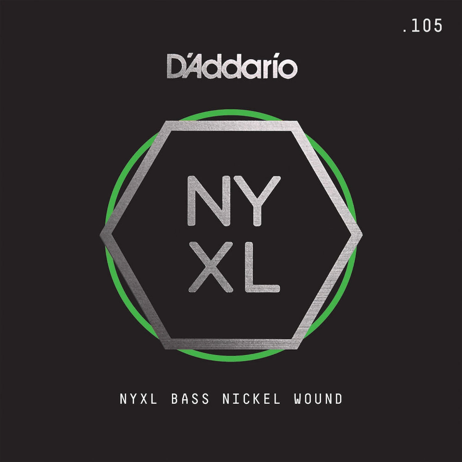 D'Addario NYXLB105 NYXL Nickel Wound Bass Guitar Single String Long Scale .105 3 D'Addario NYXLB105 NYXL Nickel Wound Bass Guitar Single String Long Scale .105