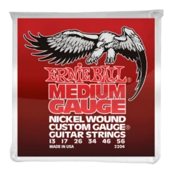 Ernie Ball Medium Nickel Wound With Wound G Electric Guitar Strings 13-56 Gauge