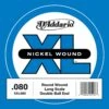 D'Addario SXL080 Nickel Wound Double Ball-End Bass Guitar Single String Long Scale .080 -Musical Instrument Store SXL080 main.jpg