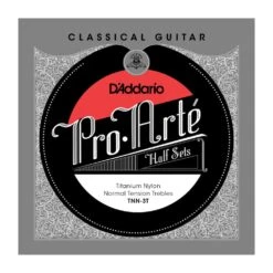 D'Addario TNN-3T Pro-Arte Titanium Nylon Classical Guitar Half Set Normal Tension