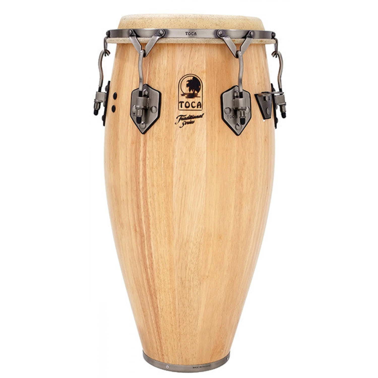 Toca Traditional Series 11-3/4" Wooden Conga In Natural 3 Toca Traditional Series 11-3/4" Wooden Conga In Natural