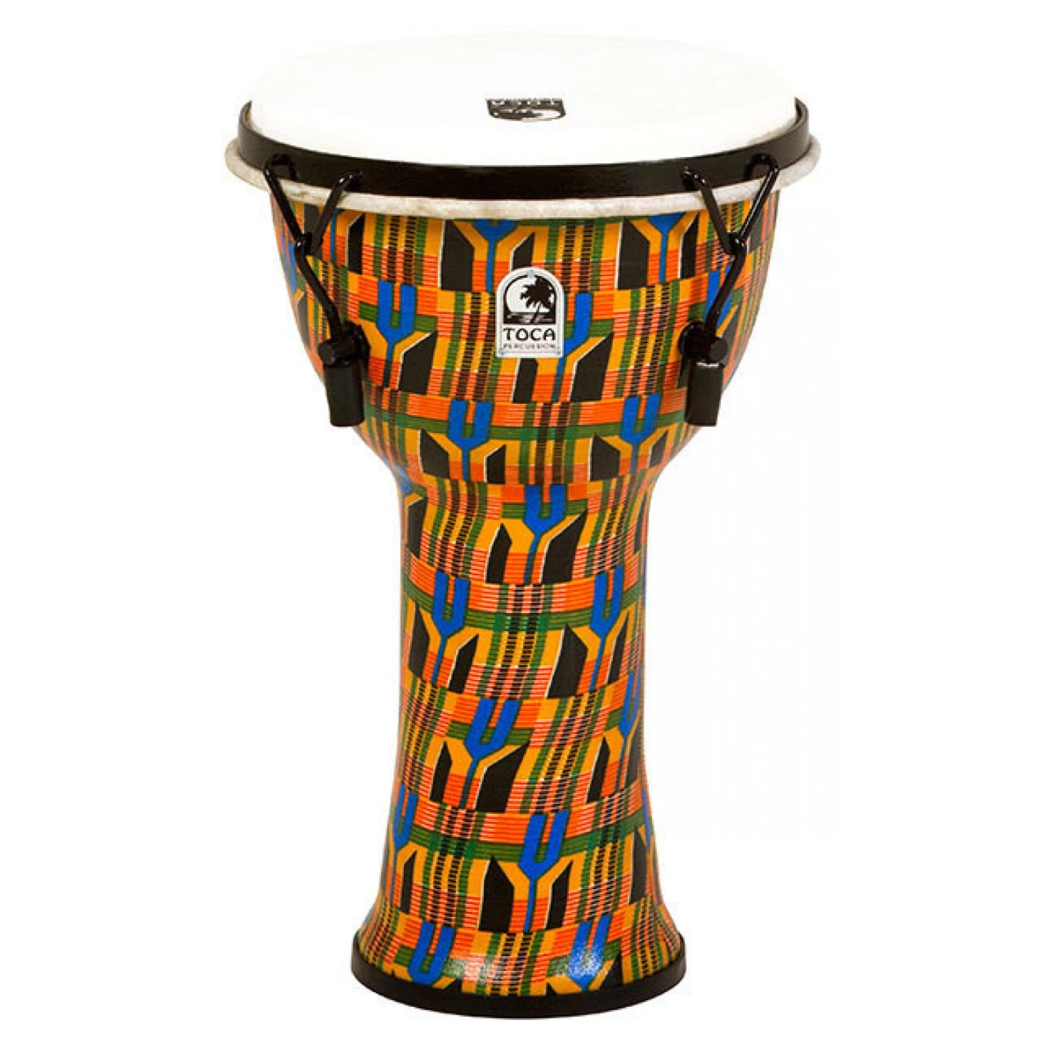 Toca Freestyle 2 Series Mech Tuned Djembe 9" In Kente Cloth 3 Toca Freestyle 2 Series Mech Tuned Djembe 9" In Kente Cloth
