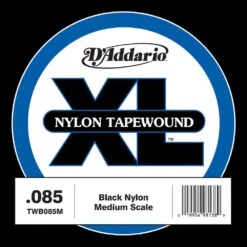 D'Addario TWB105S Nylon Tape Wound Bass Guitar Single String .105