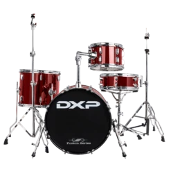 DXP 18" 4 Pce Transit Series Drum Kit In Wine Red
